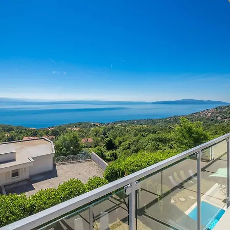 Luxury Vista With Pool And Sea View أوباتيا